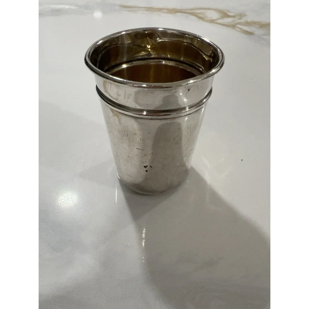 Vintage Mexican Sterling Silver 925 Cup Tumbler Mexico DF Mid Century